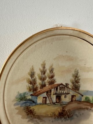 Plato decorativo Cerámicas Peyró antiguo
