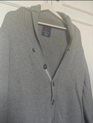 Rebeca de punto gris hombre Talla M