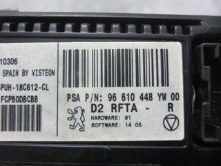 MANDO CALEFACCION / AIRE ACONDICIONADO PEUGEOT 407 SW 96610448YW 1338164