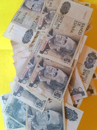 Billetes de 10000 Pesetas Españolas 50 billetes