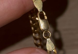 Cadena Barbada Oro 18k macizo 50cm