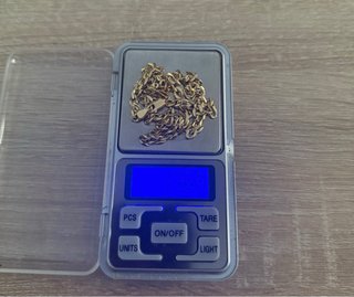 Cadena Barbada Oro 18k macizo 50cm