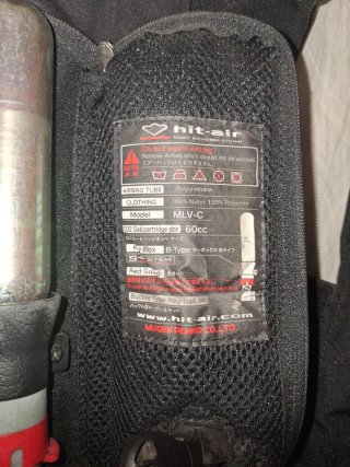 Chaleco Airbag Moto Hit-Air MLV-C Talla L