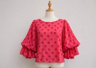 Blusa manga abullonada