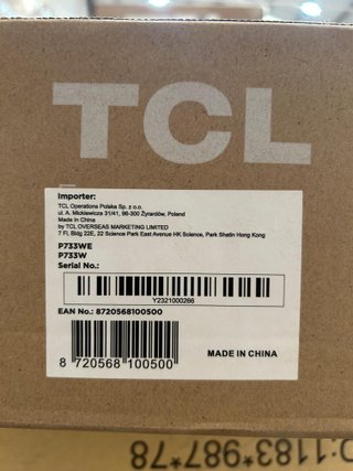 Barra de sonido TCL P733W 400W con subwoofer