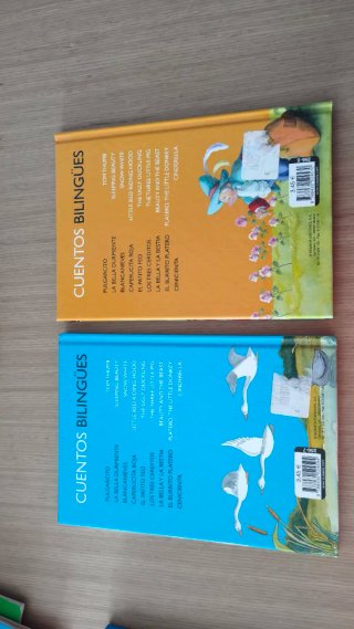 6 libros bilingües inglés-español