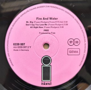 LP 1970 🇩🇪 FREE - FIRE AND WATER