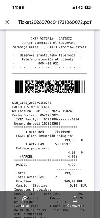 Placa Inducción Ikea Nueva