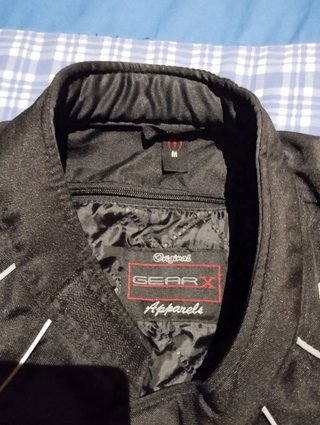 Chaqueta de moto negra