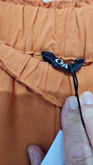 Shorts C&A Talla 36 Naranja Nuevo