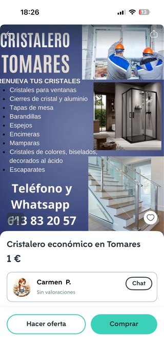 Cristalero económico