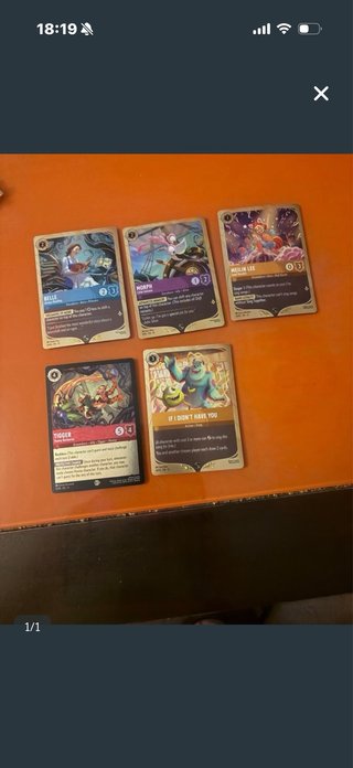 5 Cartas Promo Lorcana