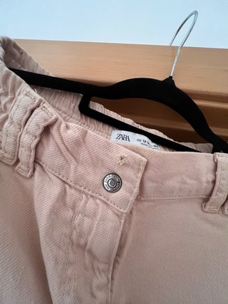 Pantalones cargo rosa Zara