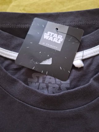 Camiseta Star Wars XL Gris y Blanca de hombre.