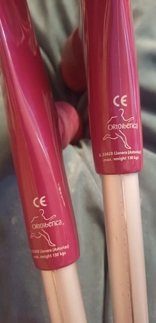 Dos Muletas marca ortoiberica, color moradas