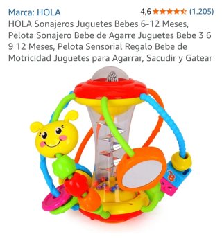 Juguete Sonajero Bebé HOLA