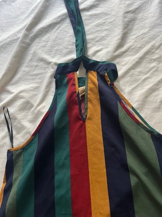 Blusa de rayas multicolor