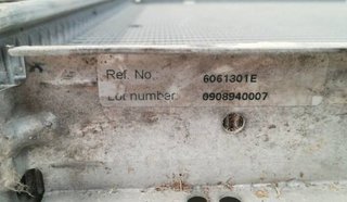 277419 radiador de agua 6061301e audi 3 316 i