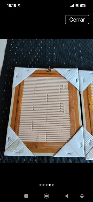 Juego de Cuadros vintage sobre azulejo