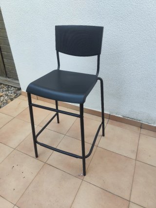 Lote 4 Taburetes Ikea Negro, preparado para envio