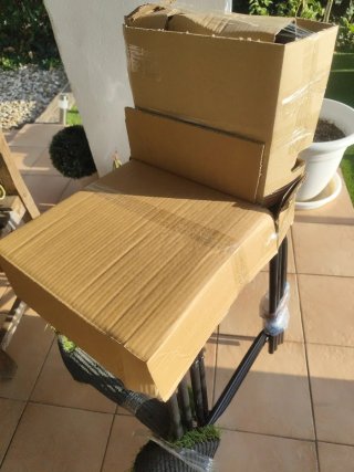 Lote 4 Taburetes Ikea Negro, preparado para envio