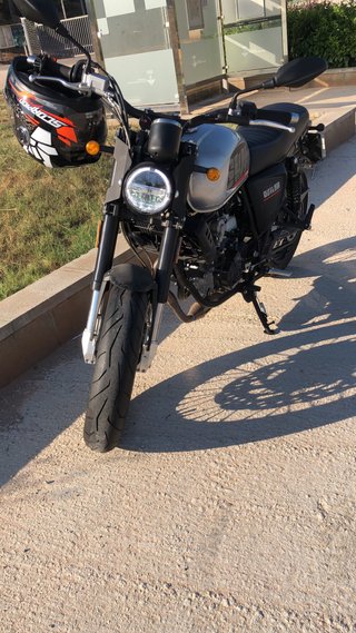 Faro LED Moto Plata y Blanco
