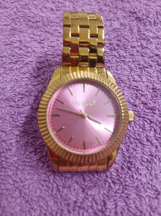 Reloj Pura Alegría Dorado y Rosa