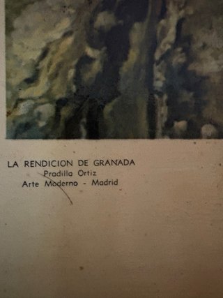 Cuadro La rendición de Granada Marco Dorado