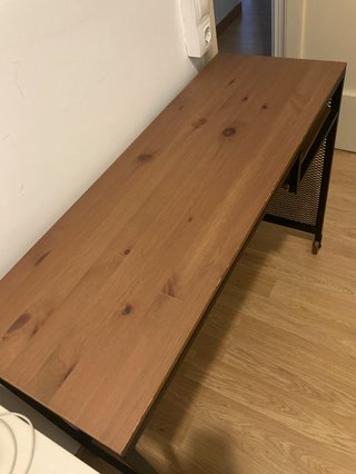 Mesa alta Ikea Fjällbo madera y metal