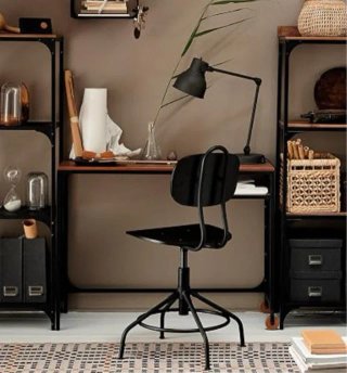 Mesa alta Ikea Fjällbo madera y metal