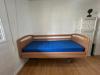 Cama articulada madera y tela