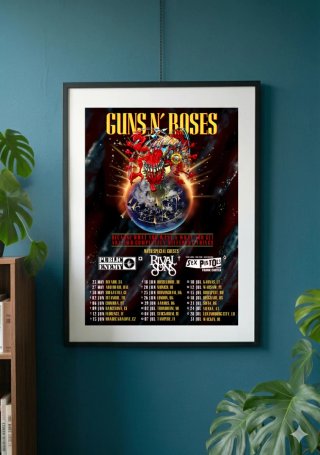 Poster Guns N' Roses" Tour 2025