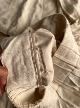 Pantalones Stradivarius Lino Beige