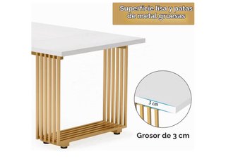 Mesa Comedor/Reunión Patas Doradas para 8 personas