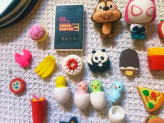 Lote de 25 gomas de borrar kawaii