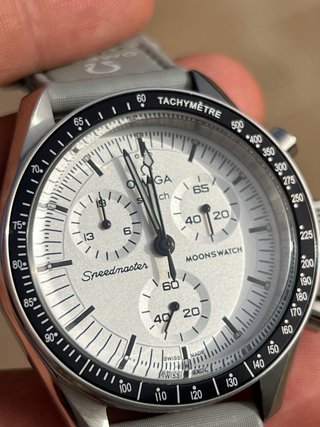 Omega x Swatch Moonwatch Gris/Blanco