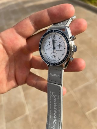 Omega x Swatch Moonwatch Gris/Blanco
