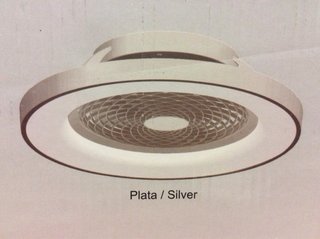 Lámpara Ventilador Mantra Tibet Plateado