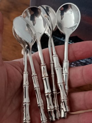 Set 6 Cucchiaini Argento Vintage