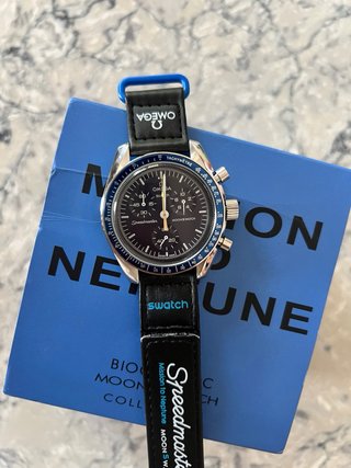 Omega x Swatch MoonSwatch Negro Azul