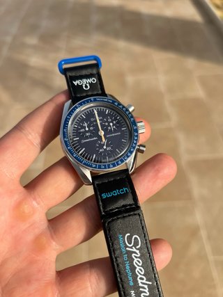 Omega x Swatch MoonSwatch Negro Azul