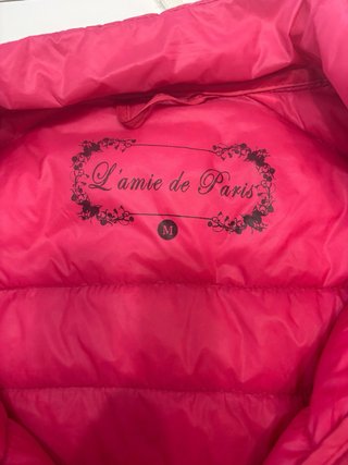 Chaqueta de plumas fucsia