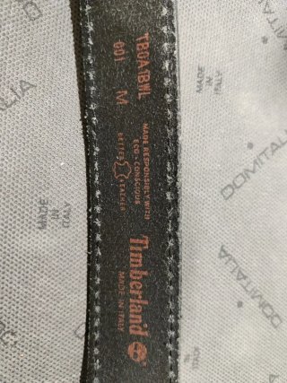 Cintura in pelle Timberland nera