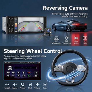 Radio Coche CarPlay Inalámbrico Hodozzy 1 DIN