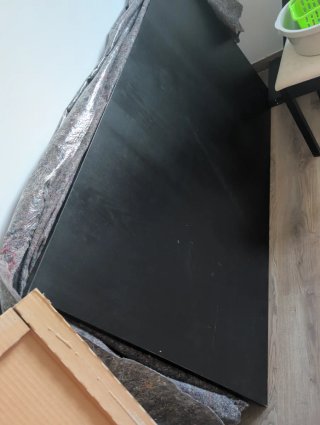 Mesa comedor madera negra