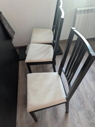 Mesa comedor madera negra
