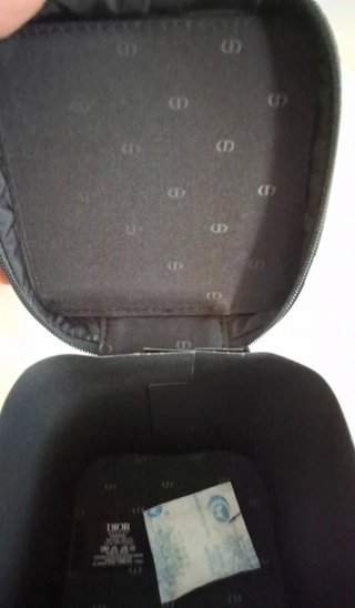 Pochette Dior Nera Vernice