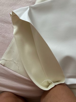10 Fodere Cuscini Esterno Beige/Bianco