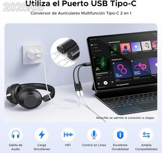 UGREEN Adaptador Auriculares USB-C PD 60W CM821