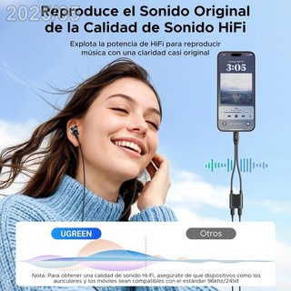 UGREEN Adaptador Auriculares USB-C PD 60W CM821